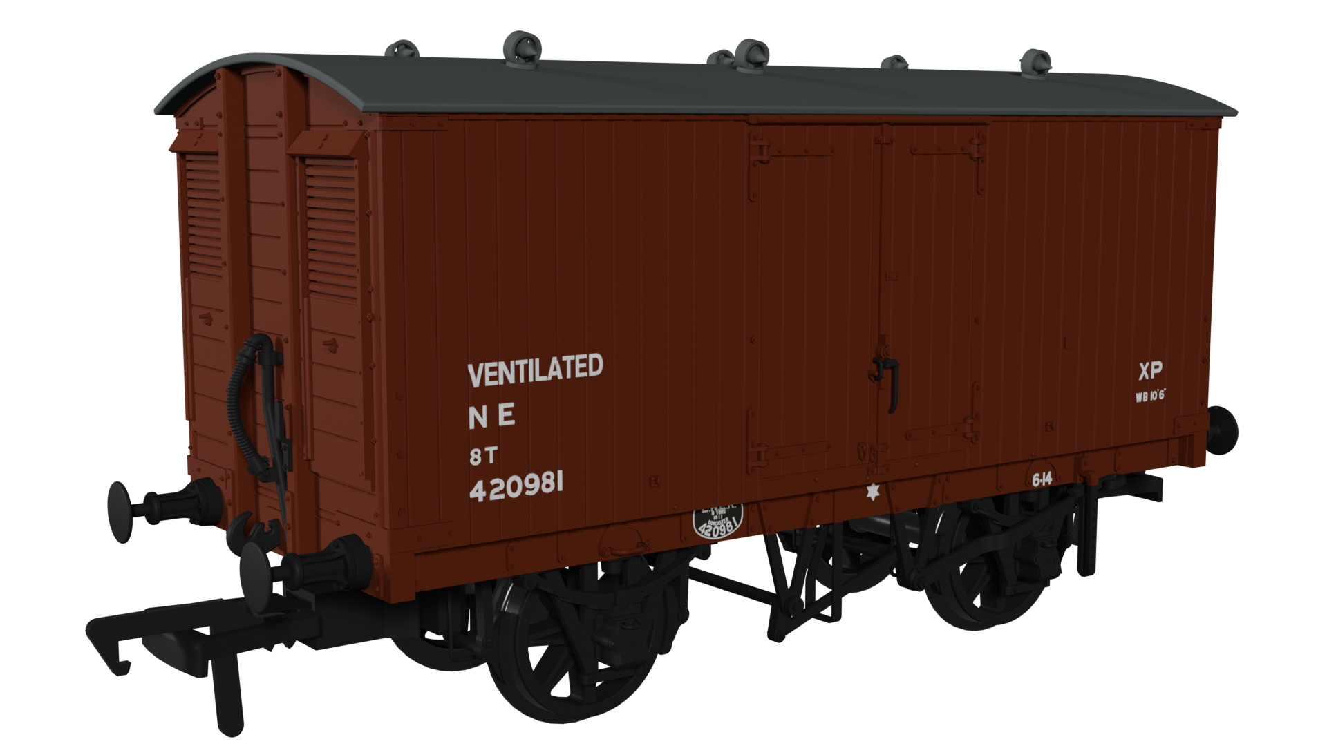 930011 - Rapido - OO - GNR 8T Van NE (post 36) No.420981