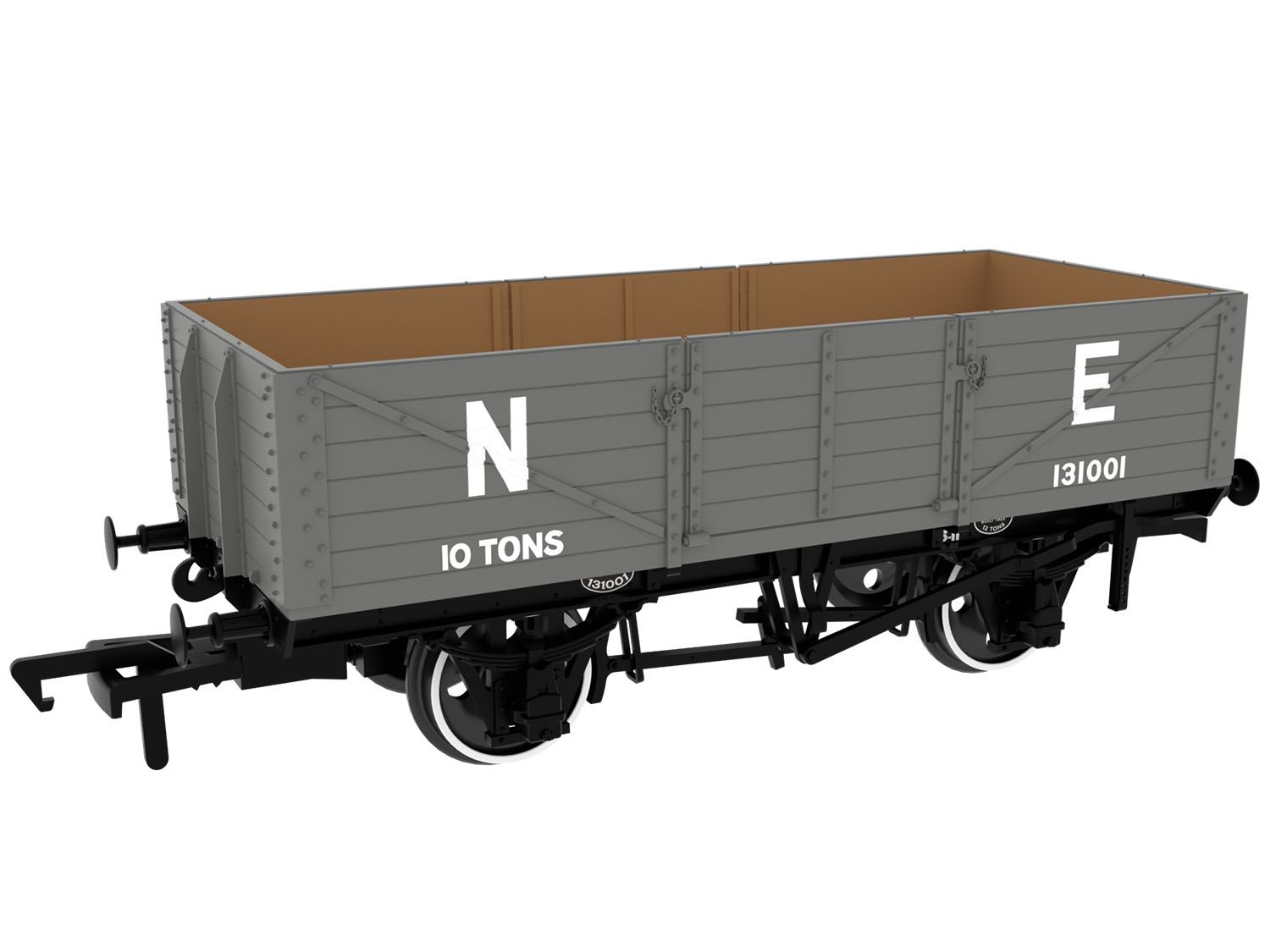 995005 - Rapido - OO -GCR Dia. 9A/9B 6-Plank - No. 131001 LNER Grey (pre-’36)