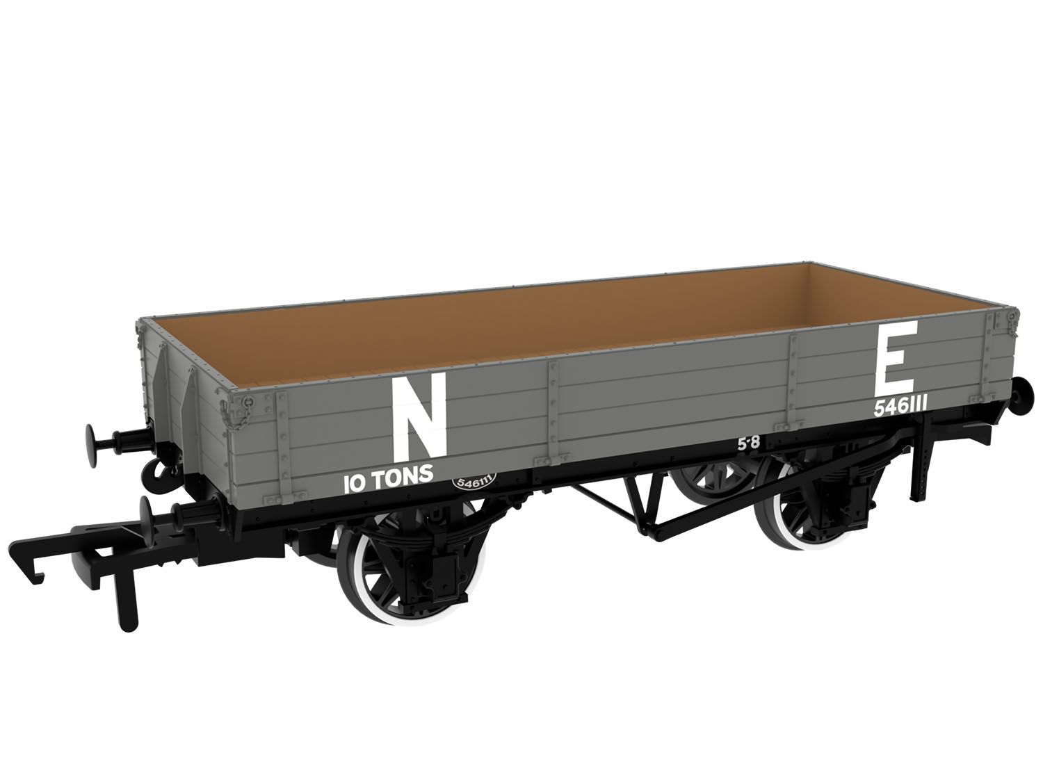 996005 - Rapido - GCR Dia. 6C 3-Plank Open - No. 546111 LNER (pre-’36) Grey