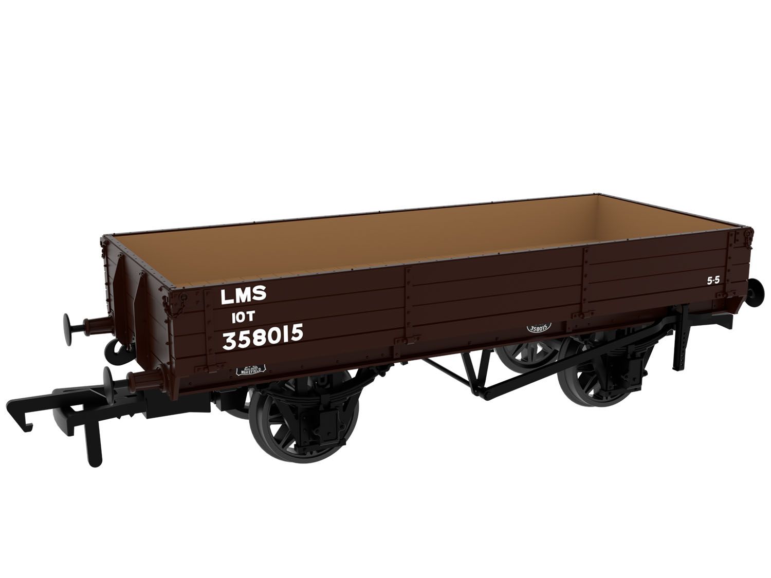 996012 - Rapido - OO - GCR Dia. 6C 3-Plank Open -  No. 358015 LMS Bauxite (post-’36)