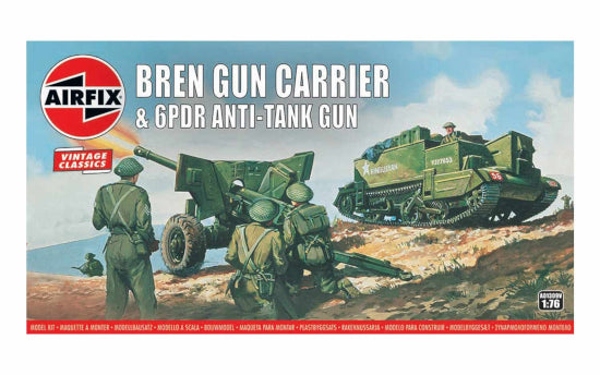 A01309V Bren Gun Carrier & 6PDR Anti-Tank Gun 1:76