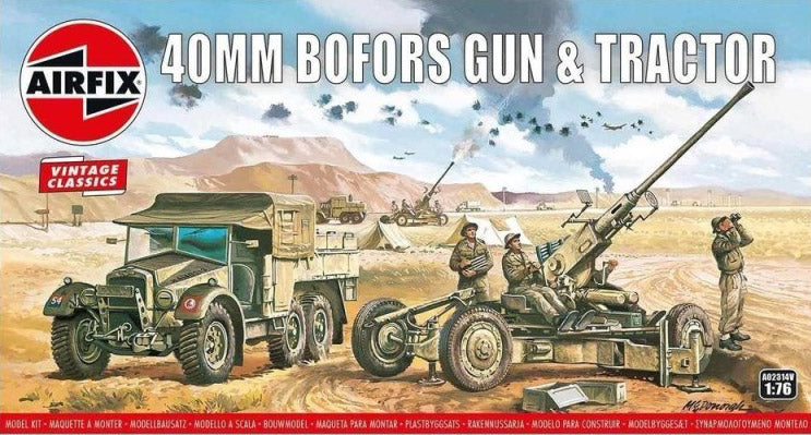 A02314V - Airfix - Bofors 40mm Gun and tractor 1:76