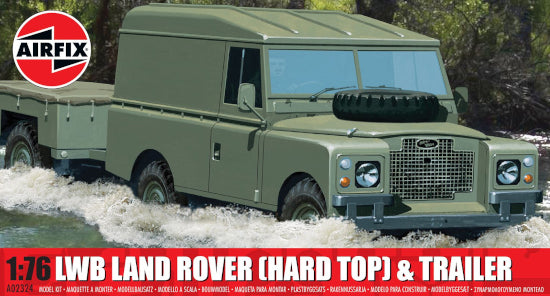 A02324 LWB Land Rover (Hard Top) & Trailer 1:76