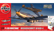 A50193 P-51D Mustang vs Messerschmitt Bf109F-4 Dogfight Double 1:72
