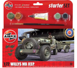 Airfix Starter Kit  A55117A Willys MB Jeep 1/72