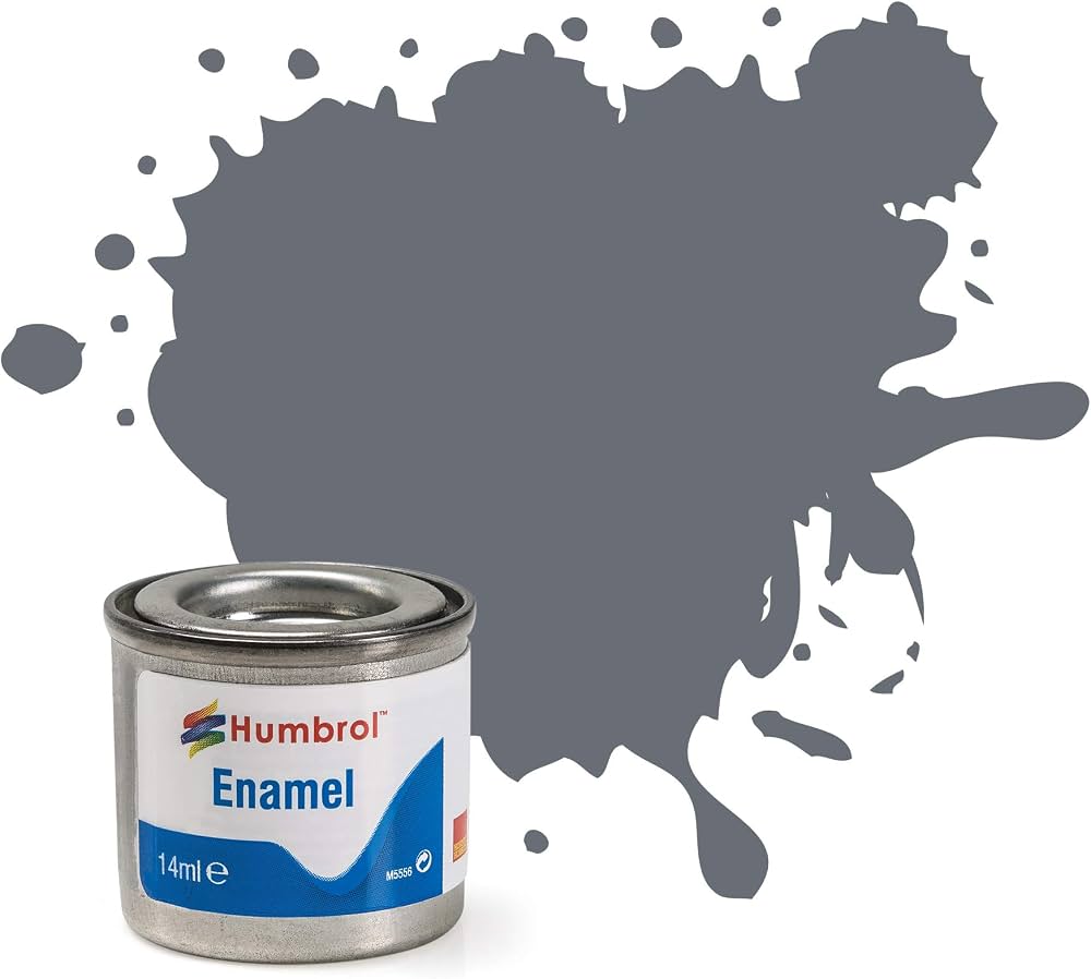 AA0059 - Humbrol - No.5 Dark Ad Grey Gloss Enamel Paint