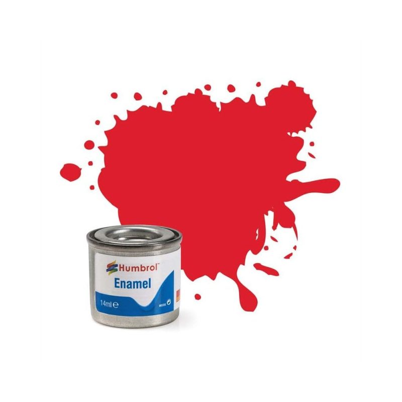 AA0206 - Humbrol - No 19 Bright Red Gloss Enamel Paint