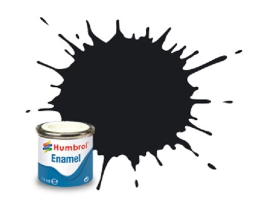 AA0237 - Humbrol - No.21 Black Gloss Enamel Paint