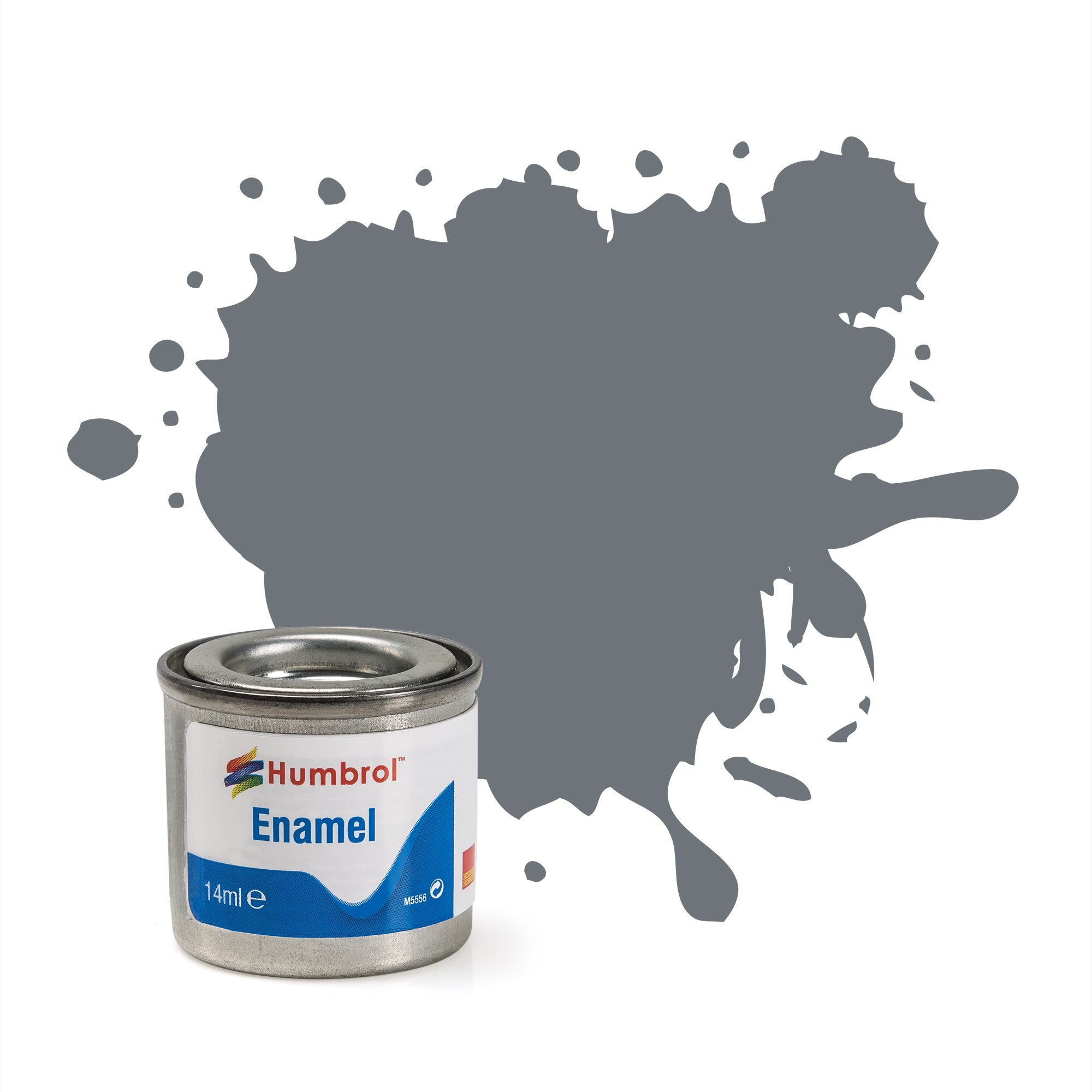 Dark Sea Grey Satin Enamel Tinlet No.164