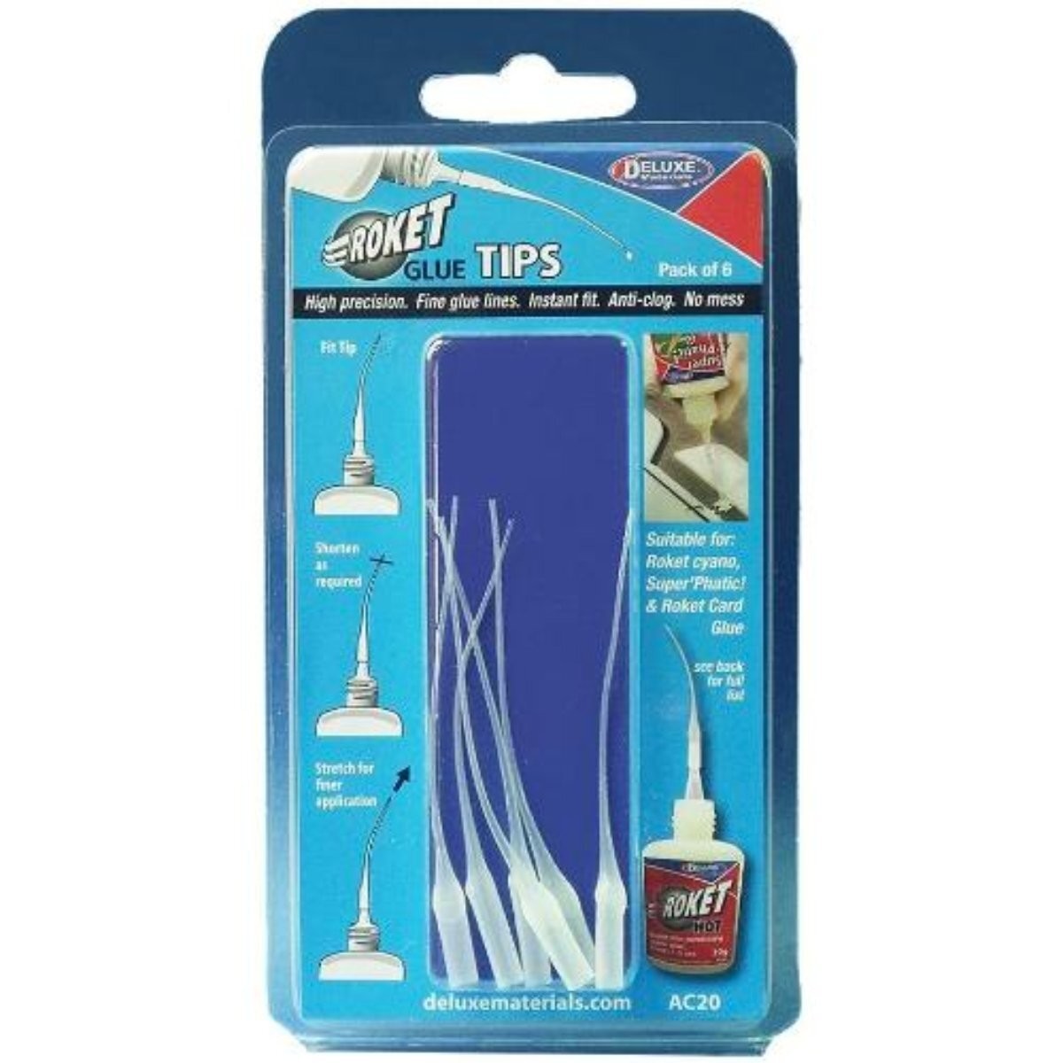 AC20 - Deluxe Materials - Roket Glue Tips