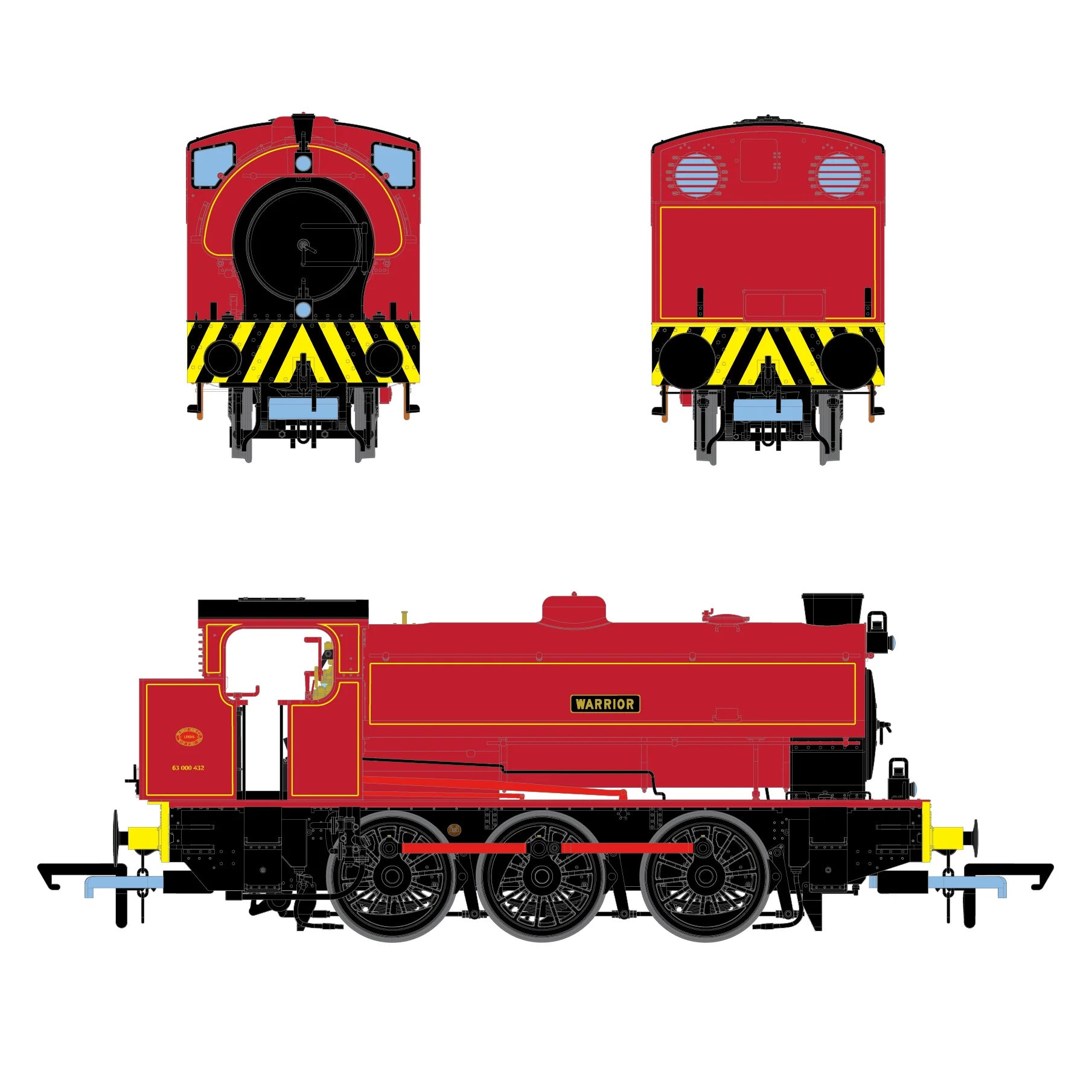ACC3118 - Accurascale - OO - NCB North West - HE3823 - Warrior - DCC Sound