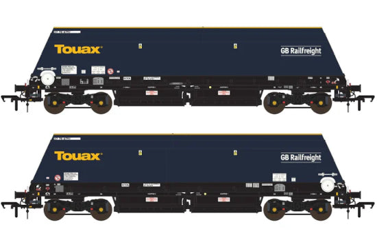 ACC3144 Cutdown HYA - Blue/Black with Touax/GB Railfreight branding (Pack 1)