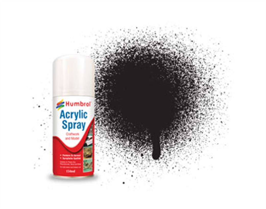No.33 Black Matt Acrylic Spray 150ml