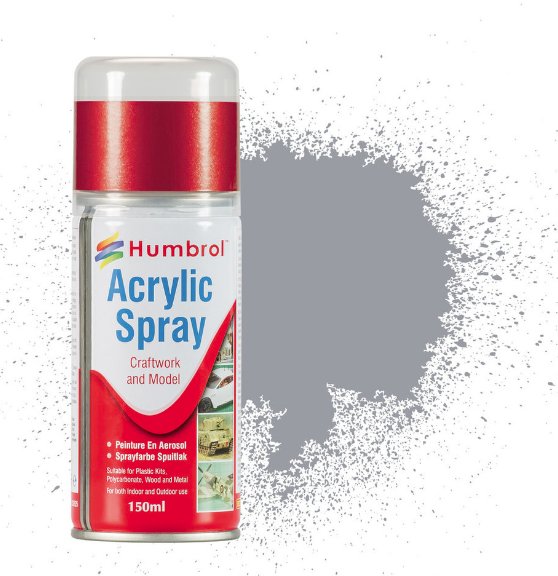 AD6064 - Humbrol - No.64 Grey Acrylic Spray Paint
