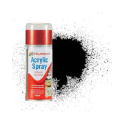 AD6085 - Humbrol - No.85 Black Satin Acrylic Spray Paint
