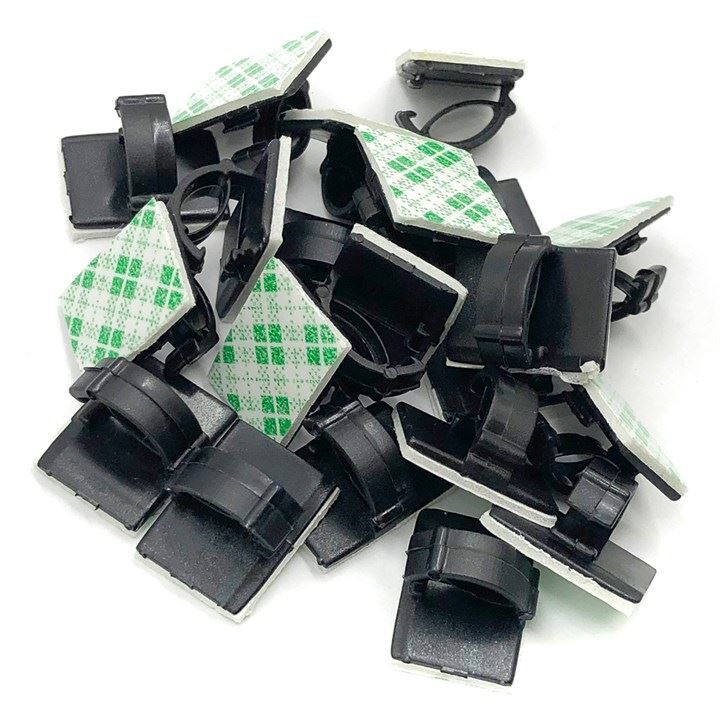 Self Adhesive Cable Clips x 20