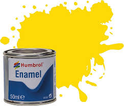 AQ0069 - Humbrol - No.69 Yellow - Gloss Enamel Paint