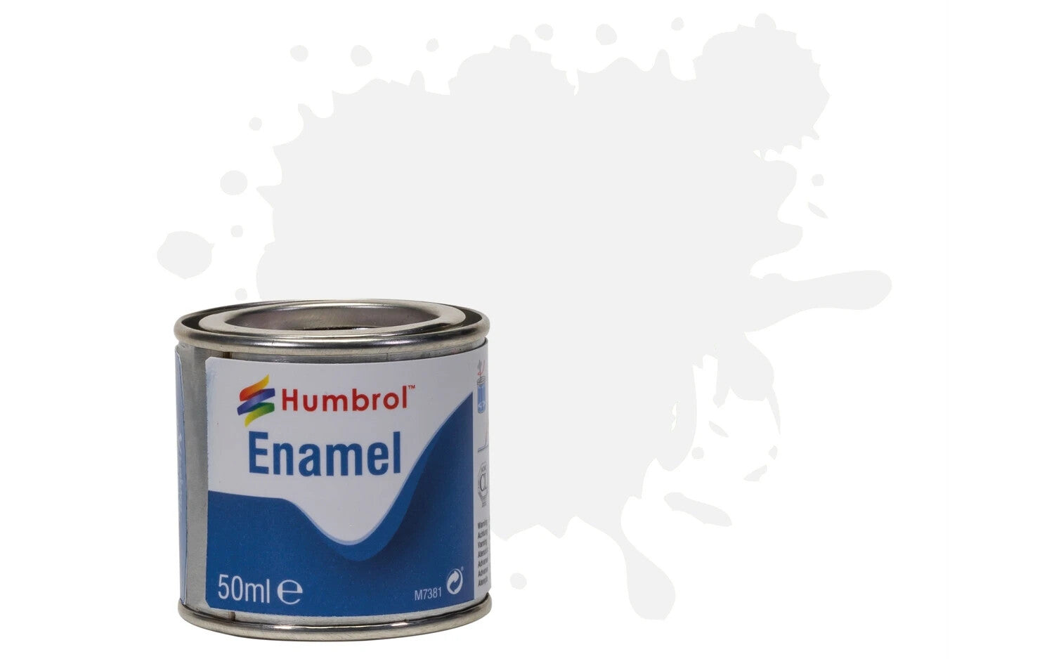 AQ0130 - Humbrol - No 130 white satin Enamel Paint