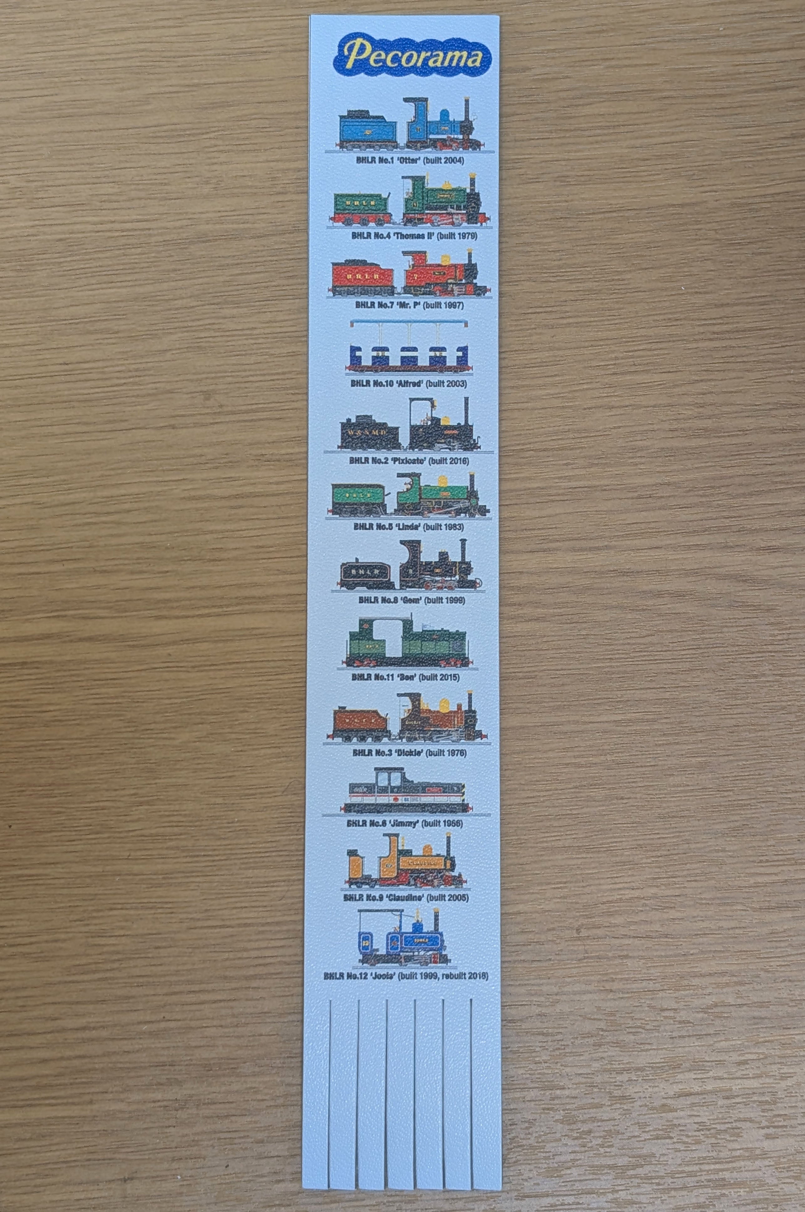 Pecorama - BHLR Bookmark