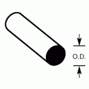 CAR-6 - Plastruct - Clear Rod 4.80mm
