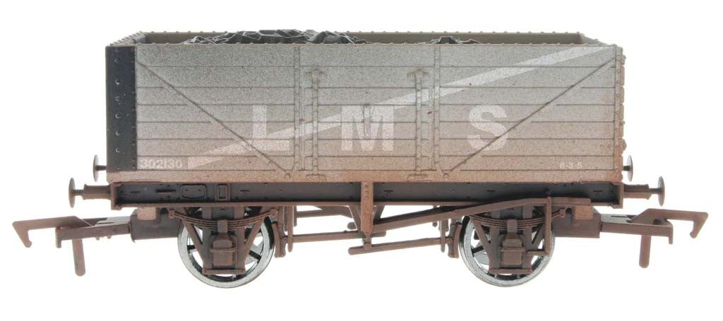 7 Plank Wagon LMS 302099 Weathered