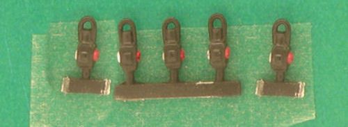 DA6 - Springside - OO - Black Guards Van Lamps (5)