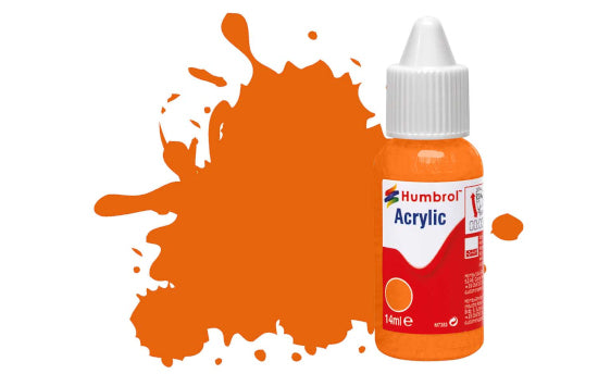 Humbrol DB0018 No 18 Acrylic Orange - Gloss