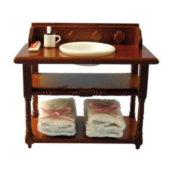 DF908 Dolls House Wash Stand with Accessories  1:12th Scale