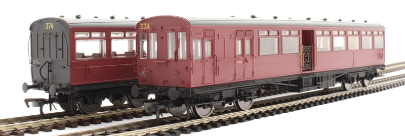 LSWR 2 Car Gate Stock Set BR Crimson