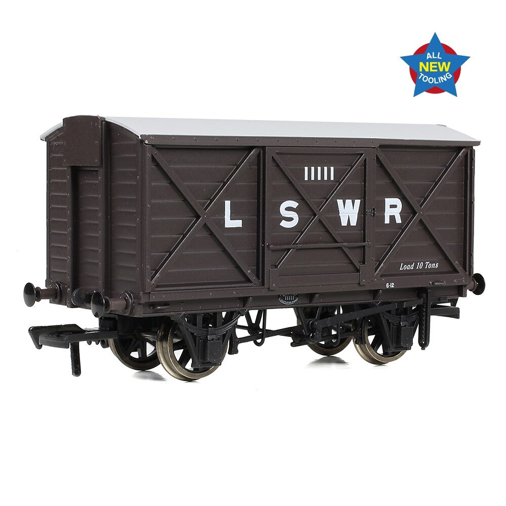LSWR 10T Ventilated Covered Van - LSWR Brown