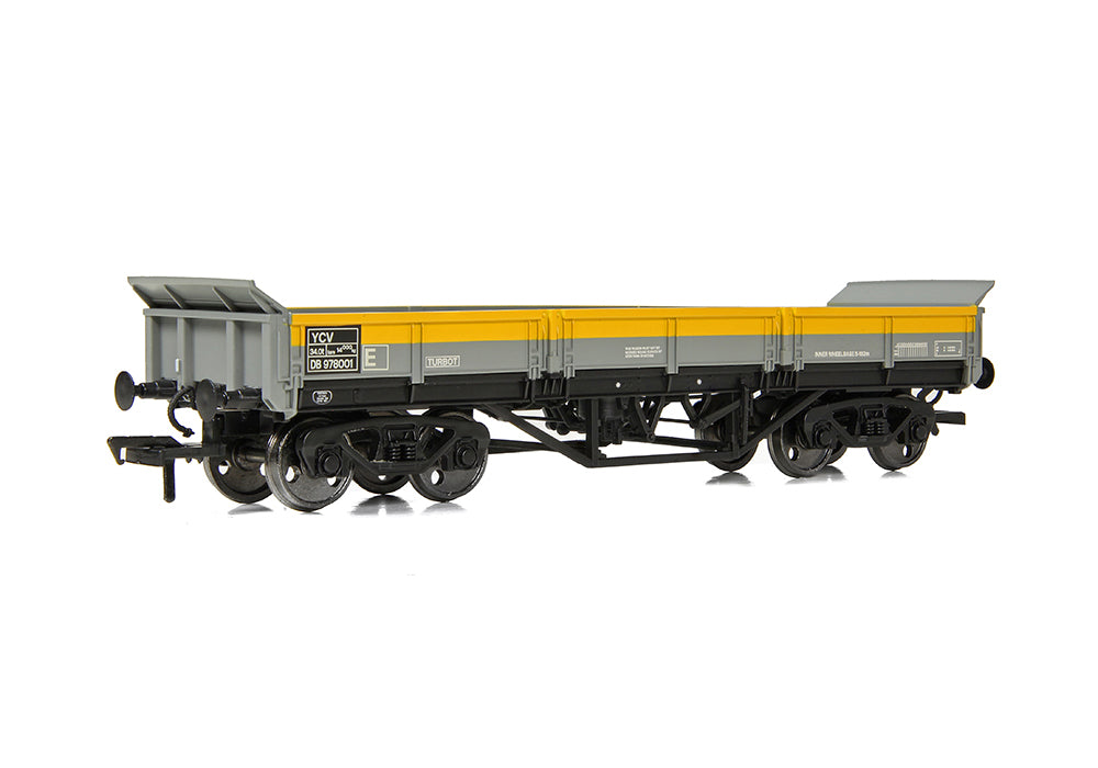 E87119 - EFE Rail - OO - BR YCV 'Turbot' Bogie Ballast Wagon BR Engineers Grey & Yellow