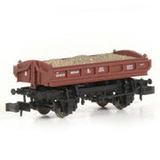 14T Mermaid Side Tipping Ballast Hopper BR Gulf Red