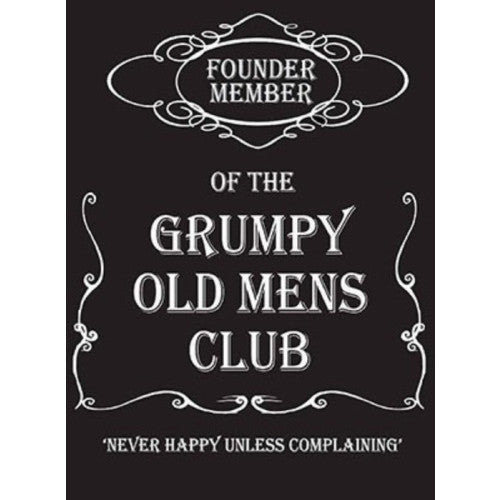 Metal Fridge Magnet (HU): Founder Member Grumpy Old Mens Club