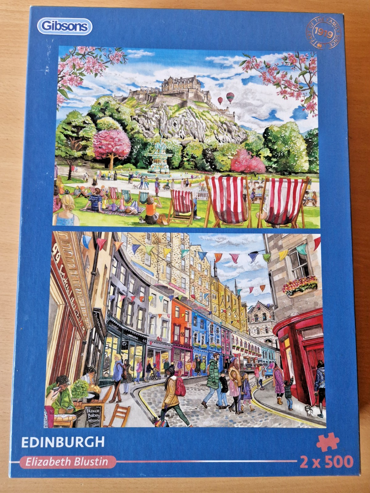 GB/J/ED - Gibsons - 'Edinburgh' - 2 x 500 piece jigsaws