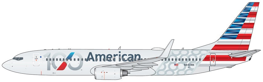 GEM GJAAL2417 - John Ayrey - Boeing B737-800W American Airlines N840NN '100' Centennial Livery
