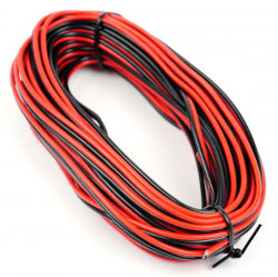 GM09RB Red/Black Twinned Wire (14 x  0.15mm) 10 metres