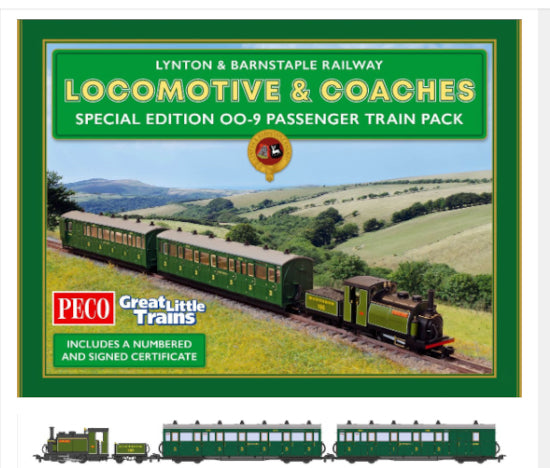 GR-1003 'Exmoor Pony' Locomotive & Special Edition Coach - Passenger Train Pack SPECIAL OFFER