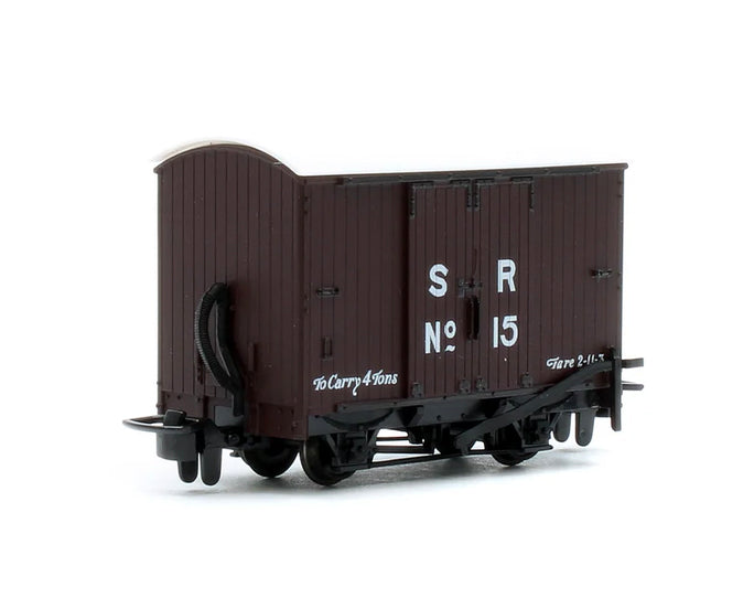 GR221F - PECO Great Little Trains - OO9 - L&B Van SR Brown no. 15