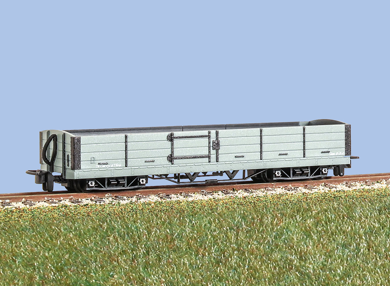 L&B Bogie Open Wagon, Grey Unlettered