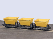 GR332 - PECO Great Little Trains - OO-9 - V Skip Wagons, Yellow