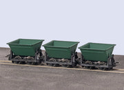 GR333 - PECO Great Little Trains - OO-9 - V Skip Wagons, Green