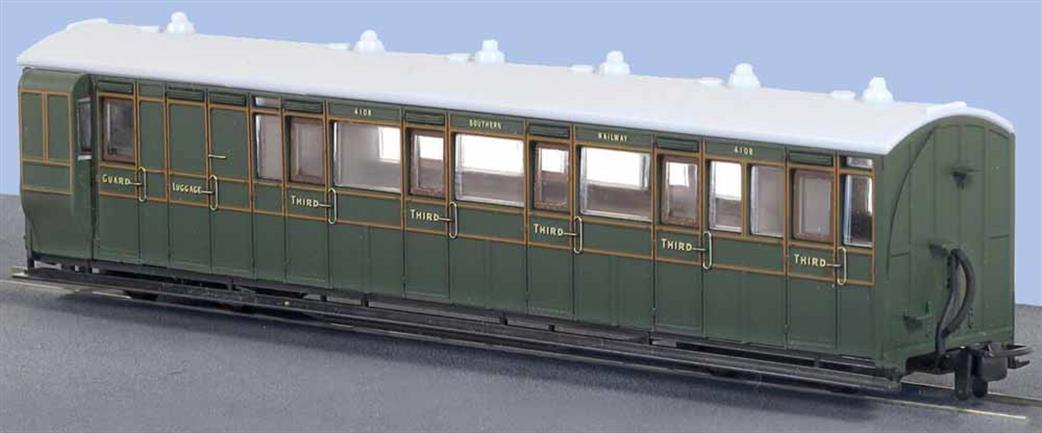 GR421A - PECO Great Little Trains - OO-9 - L&B Brake Coach, SR Livery, No 4108