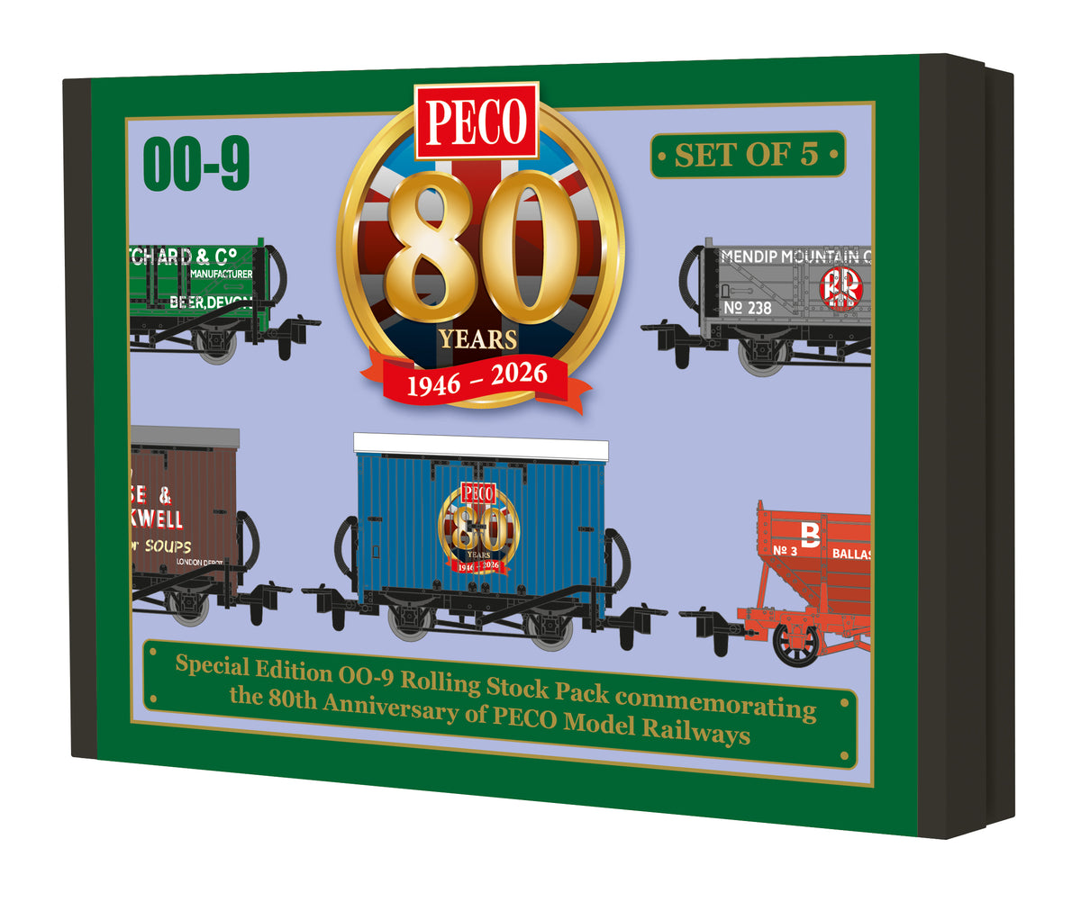 GR58880 - PECO - OO-9 80th Anniversary Wagon Pack 2026