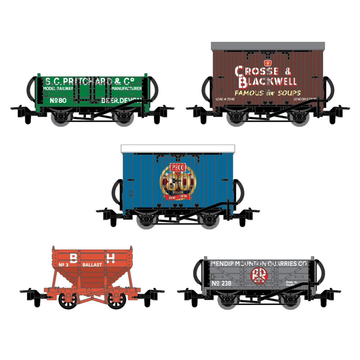 GR58880 - PECO - OO-9 80th Anniversary Wagon Pack 2026