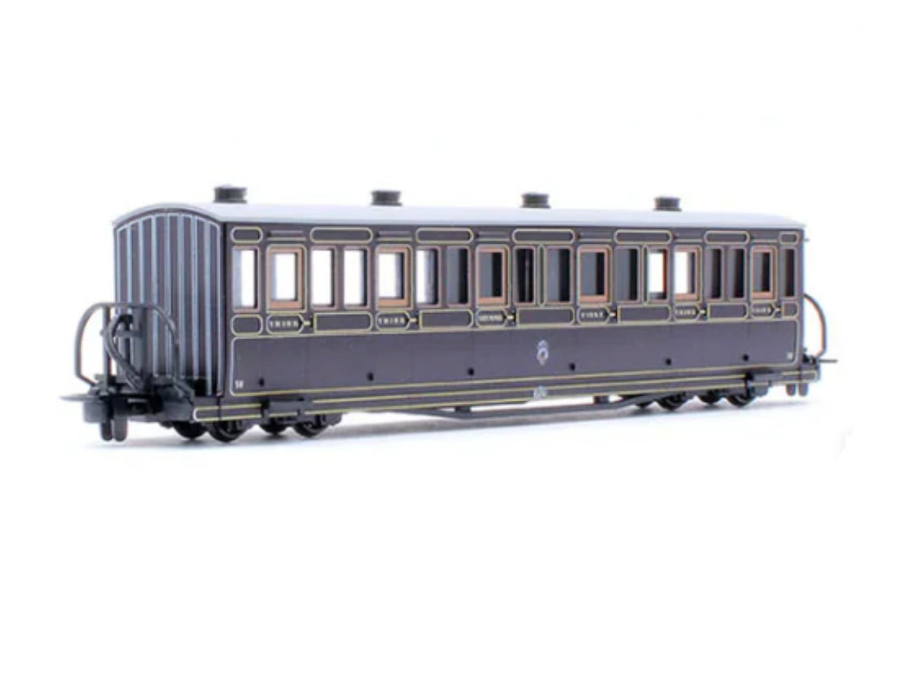 GR606B - PECO Great Little Trains - OO-9 - Ffesitniog Railway Bowsider short, Victorian Purple Br.18