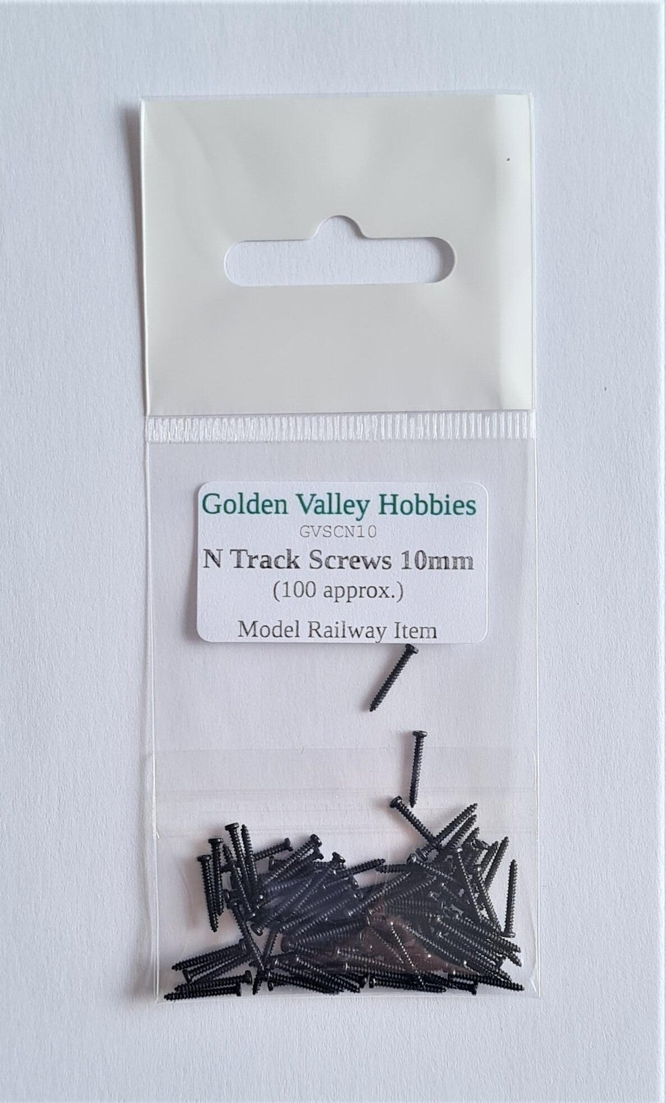 Track Screws - N Gauge - 10mm Long - Pack of 100