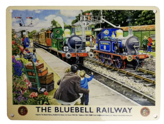 'The Bluebell Railway' Metal Wall Sign