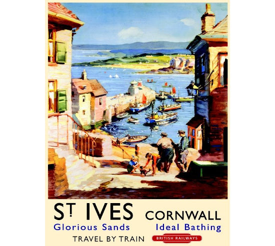 'St Ives' Metal Wall Sign
