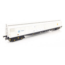 SPECIAL EXCLUSIVE DEAL Heljan 5112 Cargowaggon IGA Bogie Flat 4647 035 With Load