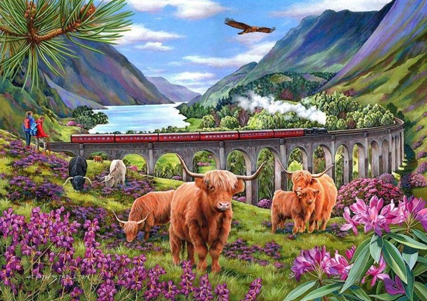 HP0646 - HOP Puzzles - Glenfinnan Ladies Big 500 pieces